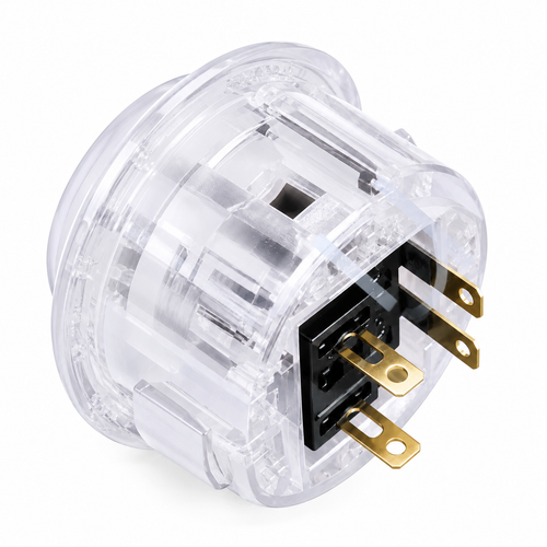 (8 Pc) Baolian Arcade Push Buttons - LED Clear (30mm)