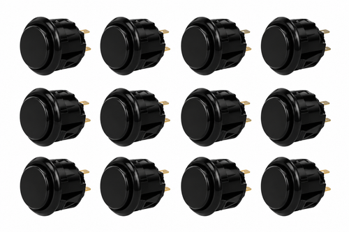 Arcade Push Buttons - 12 pack