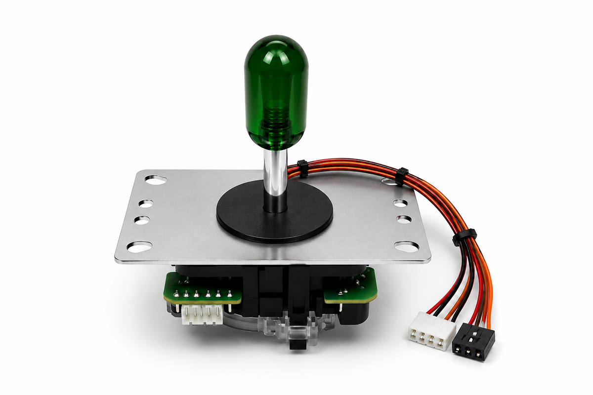 Onion Arcade Lever - Green side view